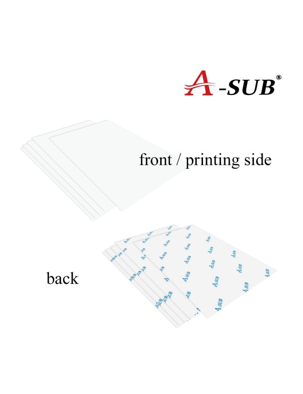 A-SUB 110 Sheets Sublimation Paper and 10 Sheets Dark Cotton Fabric Iron-on  Heat Transfer Paper