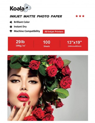 Koala Matte Photo Paper 13x19 Inch 108gsm 100 Sheets Used For Inkjet Printer