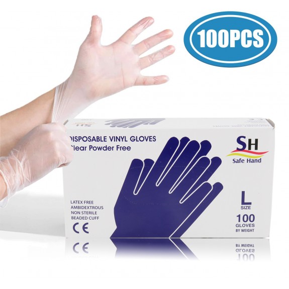 100pcs PVC Disposable Gloves