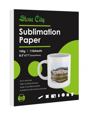Stone City 105gsm Sublimation Paper 8.5x11 inches 110 Sheets 