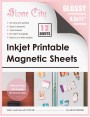 Stone City Magnetic Sheets Printable Glossy Paper 12mil Thick for Inkjet Printers 8.5x 11 Inches 