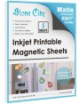 Stone City Magnetic Sheets Printable Matte Paper 12mil Thick for Inkjet Printers 8.5x 11 Inches 