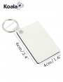 10pcs rectangle sublimation keychain blanks for Heat Transfer