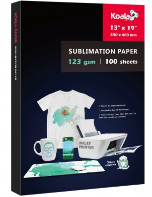 KOALA Sublimation Transfer Paper 13x19 Inch 50 Sheets 123gsm for Inkjet Printer