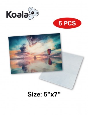 Koala Sublimation Aluminum Blanks 5" x 7" 5 Pack