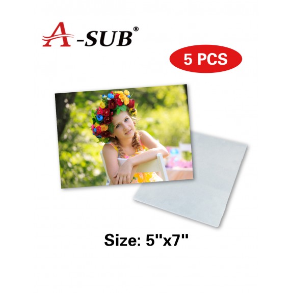 A-SUB HD Sublimation Aluminum Photo Panels 5" x 7" 5 Pack