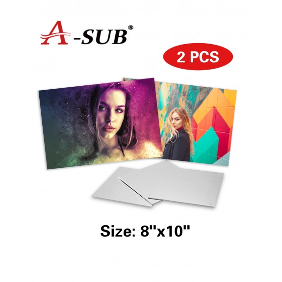 A-SUB HD Sublimation Aluminum Photo Panels 8" x 10" 2 Pack