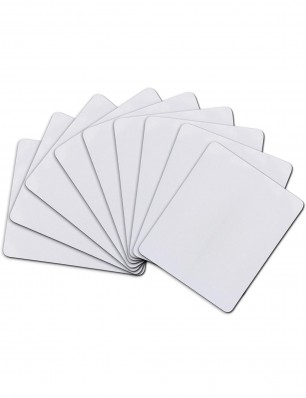  Sublimation Mouse Pad  Blanks 9PCS for Heat Transfer Printing 9.4x7.9x0.12 Inches White 