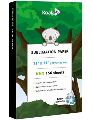 Koala Sublimation Paper 150 Sheets 11x17 inches 100gsm for Inkjet Printer