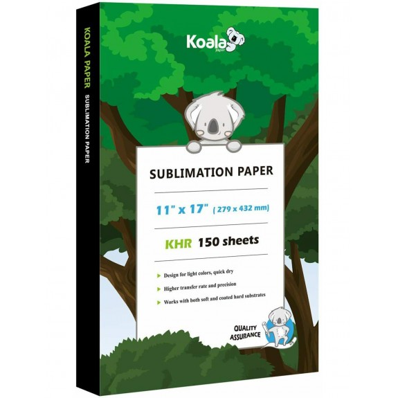 Koala Sublimation Paper 150 Sheets 11x17 inches 100gsm for Inkjet Printer