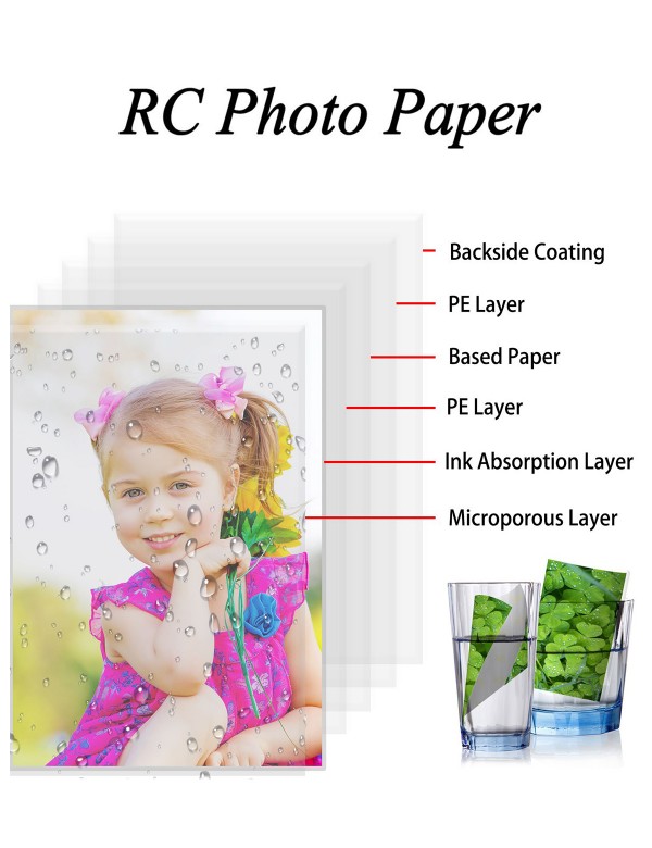 A-SUB Premium Photo Paper High Glossy 11x17 Inch 66lb Heavyweight  Waterproof Photo Paper for Inkjet Printers 50 Sheets